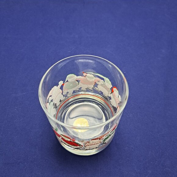 Princess House Christmas Bears Old Fashioned Rocks Tumbler Glass Holiday Decor - Picture 5 of 8